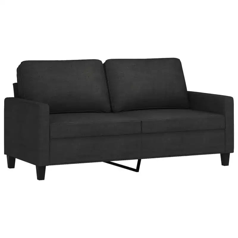 vidaXL Set divani Nero Tessuto (100% poliestere), metallo, textilene, compensato