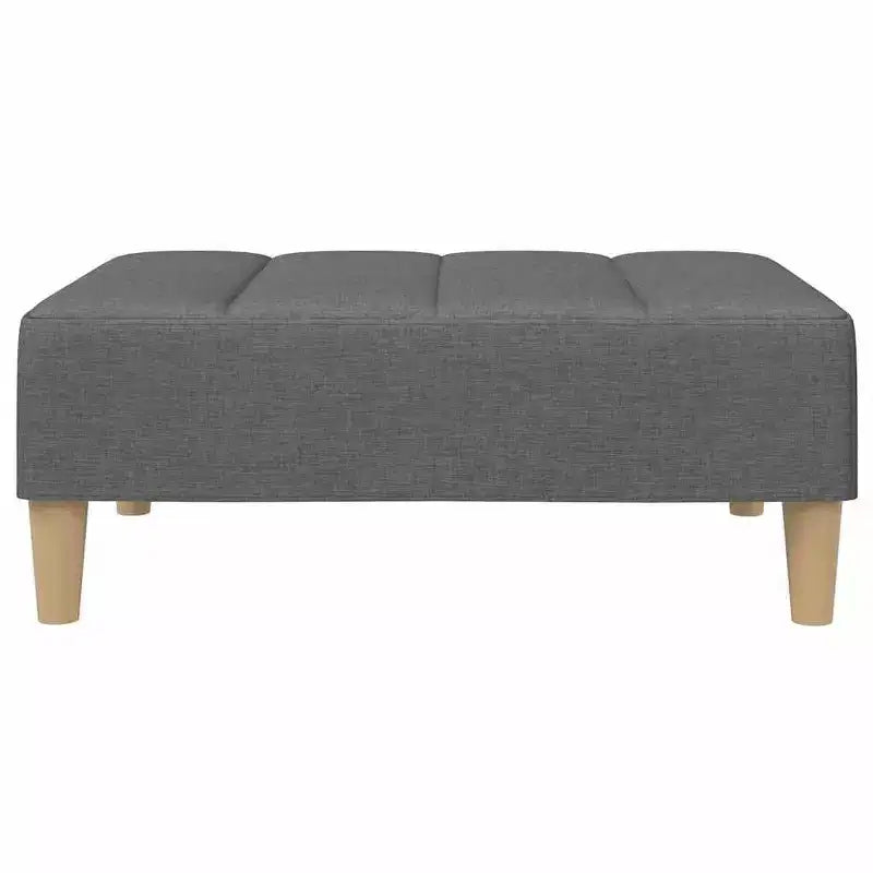vidaXL Divano letto Grigio scuro Poliestere, legno, plastica, schiuma 2 posti