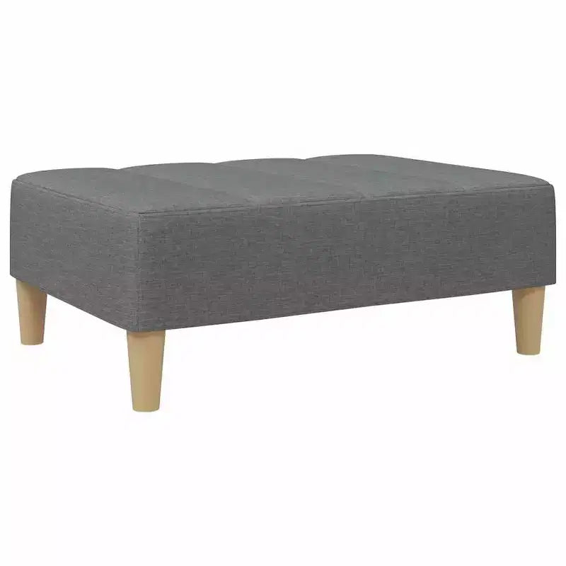 vidaXL Divano letto Grigio scuro Poliestere, legno, plastica, schiuma 2 posti