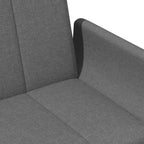 vidaXL Divano letto Grigio scuro Poliestere, legno, plastica, schiuma 2 posti
