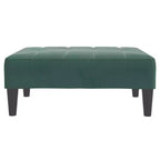 vidaXL Divano letto 2 posti pieghevole in velluto verde scuro, legno, gommapiuma e plastica