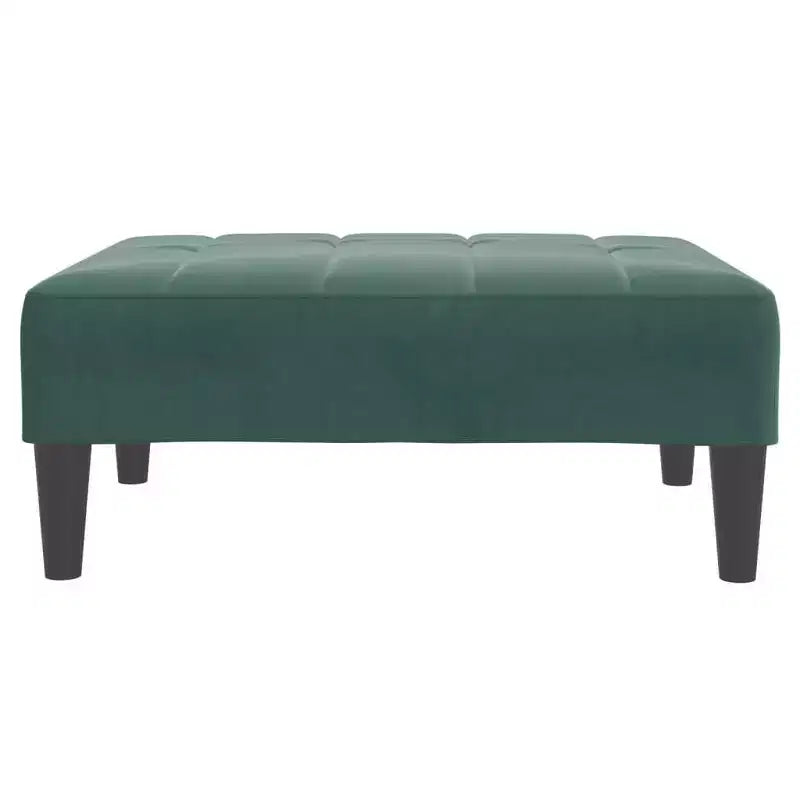 vidaXL Divano letto 2 posti pieghevole in velluto verde scuro, legno, gommapiuma e plastica