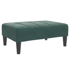 vidaXL Divano letto 2 posti pieghevole in velluto verde scuro, legno, gommapiuma e plastica
