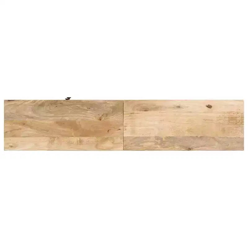 vidaXL Mobile TV in Legno Massello di Mango - Mobile TV Rustico Stile Fattoria con Cassetti e Scomparti - 140x30x50 cm Marrone