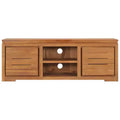 vidaXL TV Cabinet Natural Teak Solid Teak Wood Medium TV Cabinet