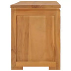 vidaXL Mobile Porta TV Teak Naturale Legno Massello Teak Mobile Porta TV Medio
