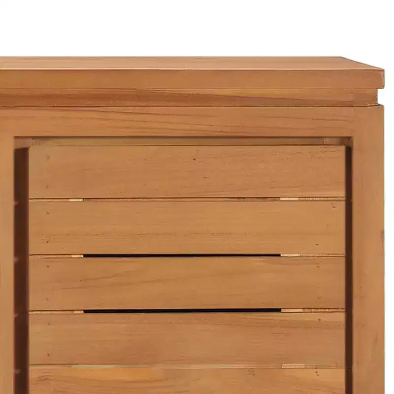 vidaXL Mobile Porta TV Teak Naturale Legno Massello Teak Mobile Porta TV Medio