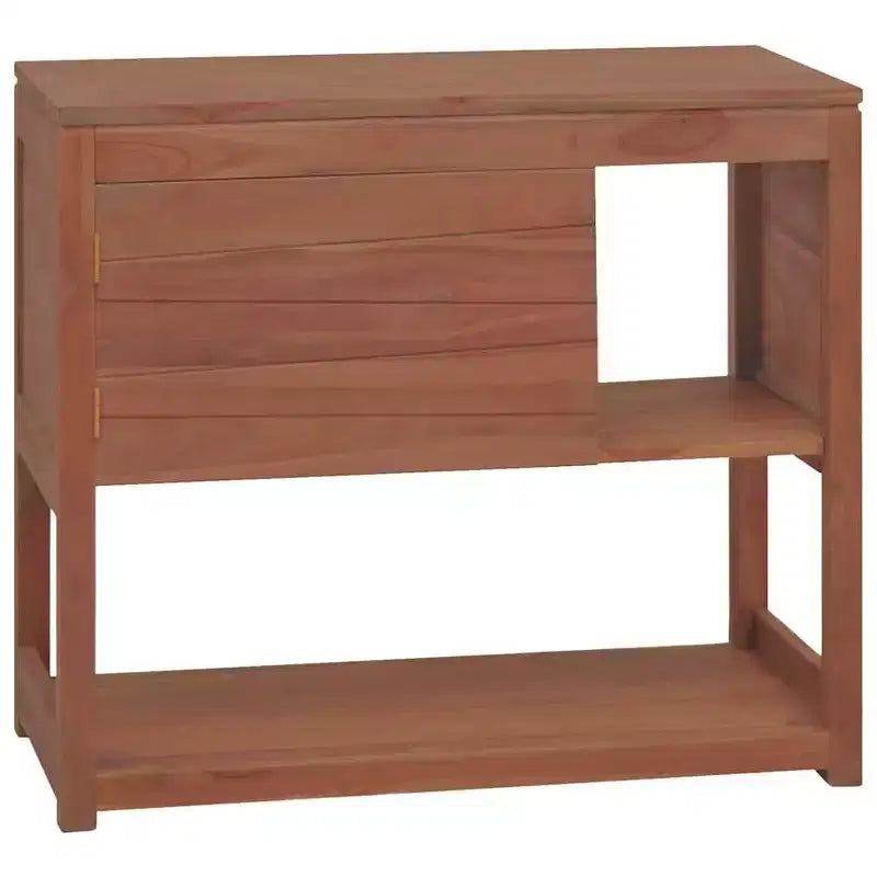 vidaXL Mobile Bagno in Legno Massello di Teak - Stile Retrò, Ampio Spazio di Archiviazione, Durata Eccezionale, Venature Uniche, 33,5x15,7x29,5