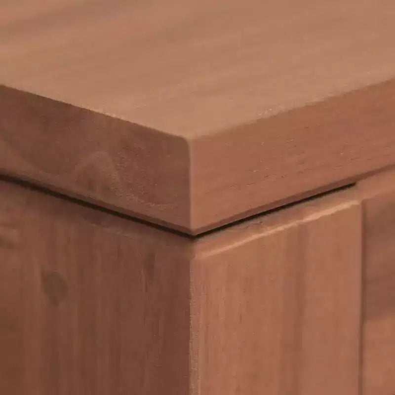 vidaXL Mobile Bagno in Legno Massello di Teak - Stile Retrò, Ampio Spazio di Archiviazione, Durata Eccezionale, Venature Uniche, 33,5x15,7x29,5