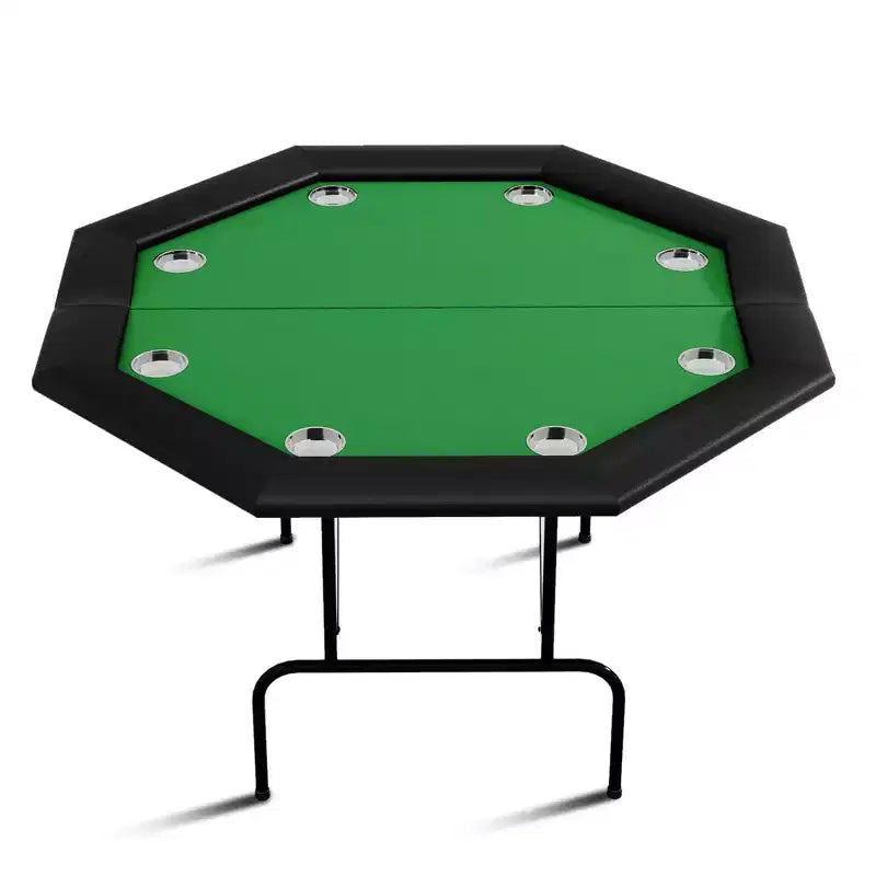 Tavolo da Poker Pieghevole Ottagonale - Tavolo Pieghevole, Tavolo da Gioco Ottagonale, Tavolo da Poker Ottagonale, Gambe in Ferro Resistenti, Design Salvaspazio