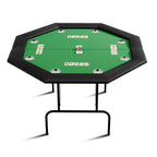 Tavolo da Poker Pieghevole Ottagonale - Tavolo Pieghevole, Tavolo da Gioco Ottagonale, Tavolo da Poker Ottagonale, Gambe in Ferro Resistenti, Design Salvaspazio