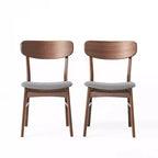 GDFStudio Alexis Sedie da pranzo moderne imbottite in tessuto (Set da 2)
