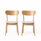 GDFStudio Alexis Sedie da pranzo moderne imbottite in tessuto (Set da 2)