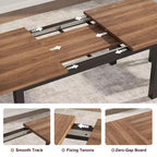 63 Grande Set da Tavolo da Pranzo Allungabile, Ideale per Spazi Piccoli, Set per 6-8 Persone
