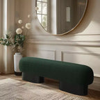 Meridian Furniture, Panca in tessuto bouclé Robertson