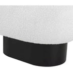 Meridian Furniture, Panca in tessuto bouclé Robertson