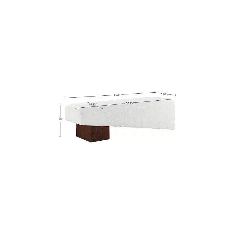 Meridian Furniture, Panca in Tessuto Alora