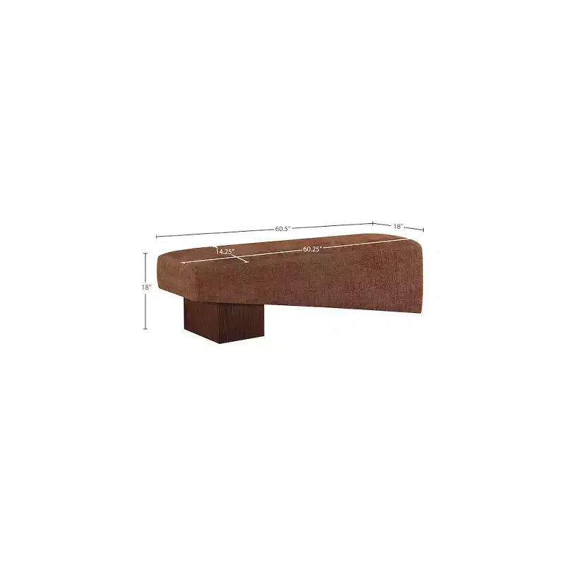 Meridian Furniture, Panca in Tessuto Alora