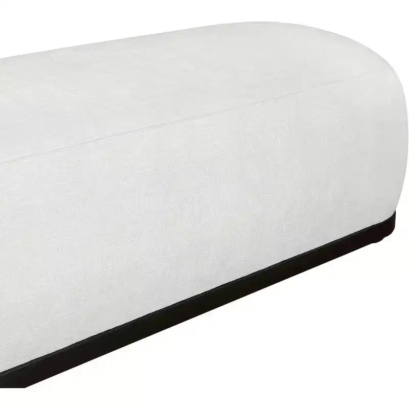 Meridian Furniture, Panca in tessuto ciniglia Calum