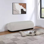 Meridian Furniture, Panca in tessuto ciniglia Calum