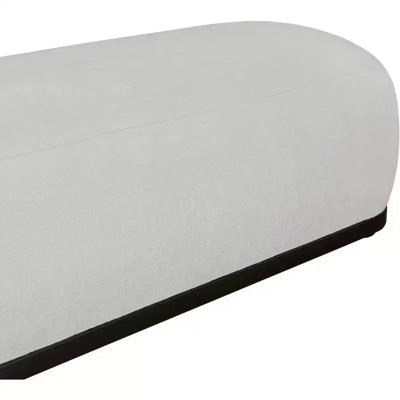 Meridian Furniture, Panca in tessuto ciniglia Calum