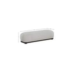 Meridian Furniture, Panca in tessuto ciniglia Calum