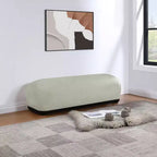 Meridian Furniture, Panca in tessuto ciniglia Calum
