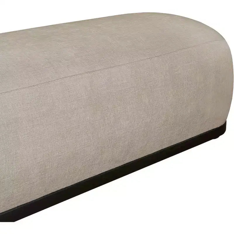 Meridian Furniture, Panca in tessuto ciniglia Calum