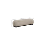 Meridian Furniture, Panca in tessuto ciniglia Calum