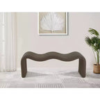 Meridian Furniture, Panca in tessuto a coste Willow