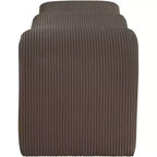 Meridian Furniture, Panca in tessuto a coste Willow