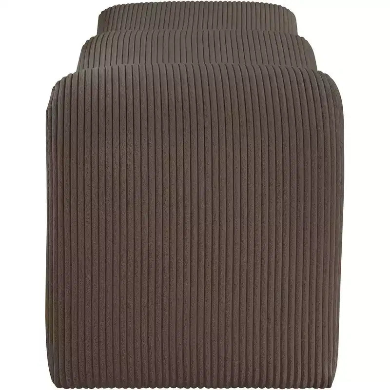 Meridian Furniture, Panca in tessuto a coste Willow
