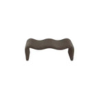 Meridian Furniture, Panca in tessuto a coste Willow