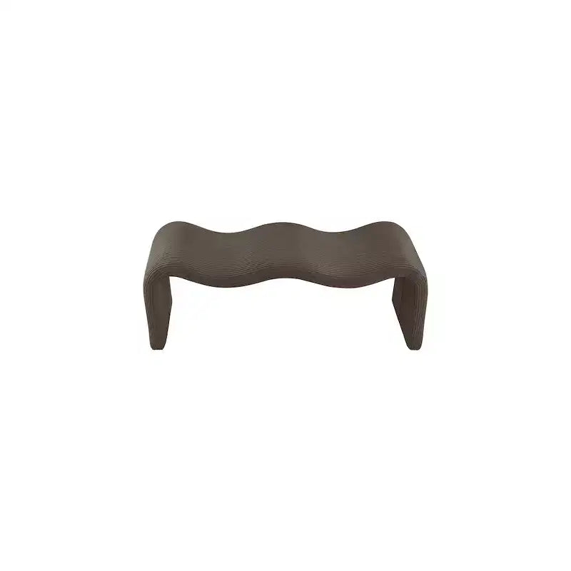 Meridian Furniture, Panca in tessuto a coste Willow