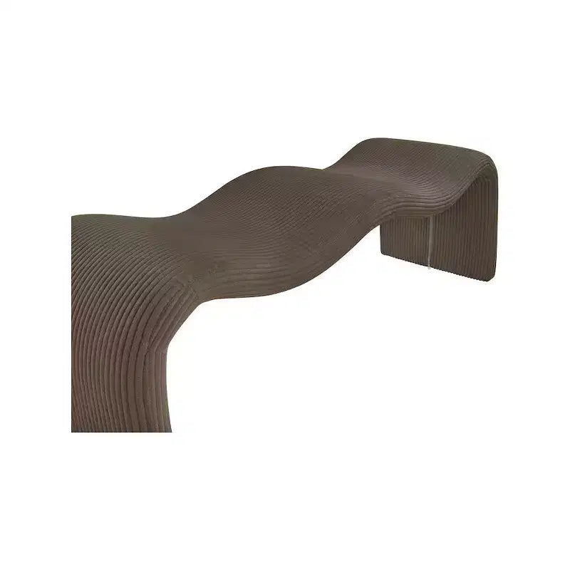 Meridian Furniture, Panca in tessuto a coste Willow