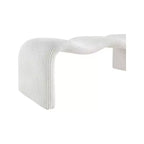 Meridian Furniture, Panca in tessuto a coste Willow