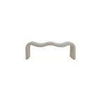 Meridian Furniture, Panca in tessuto a coste Willow