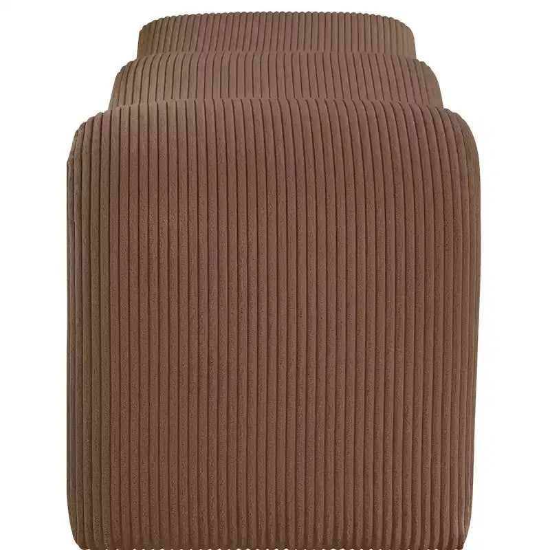 Meridian Furniture, Panca in tessuto a coste Willow