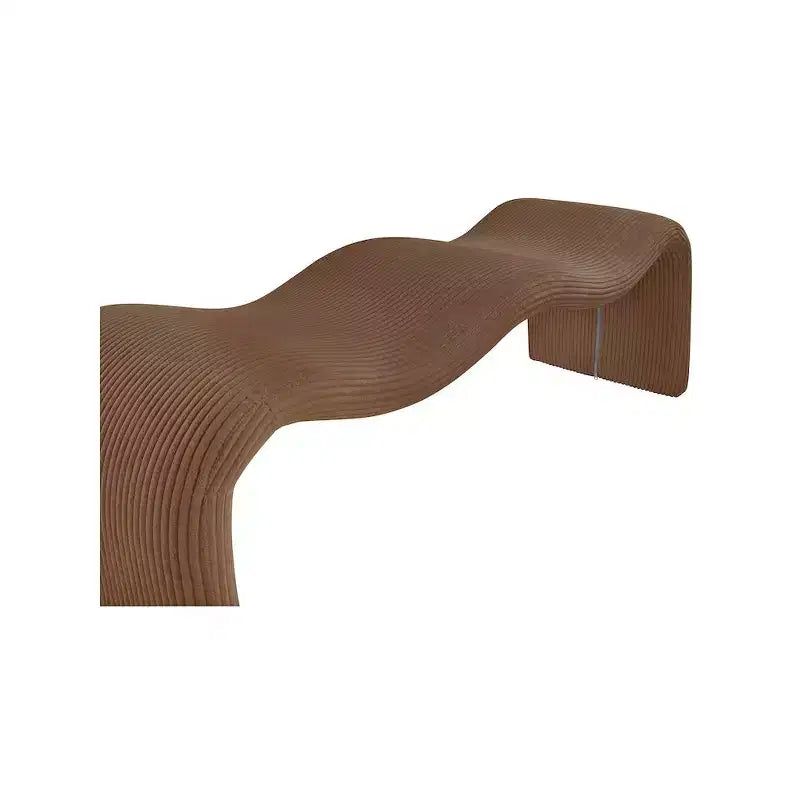 Meridian Furniture, Panca in tessuto a coste Willow
