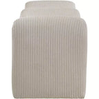Meridian Furniture, Panca in tessuto a coste Willow