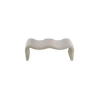 Meridian Furniture, Panca in tessuto a coste Willow