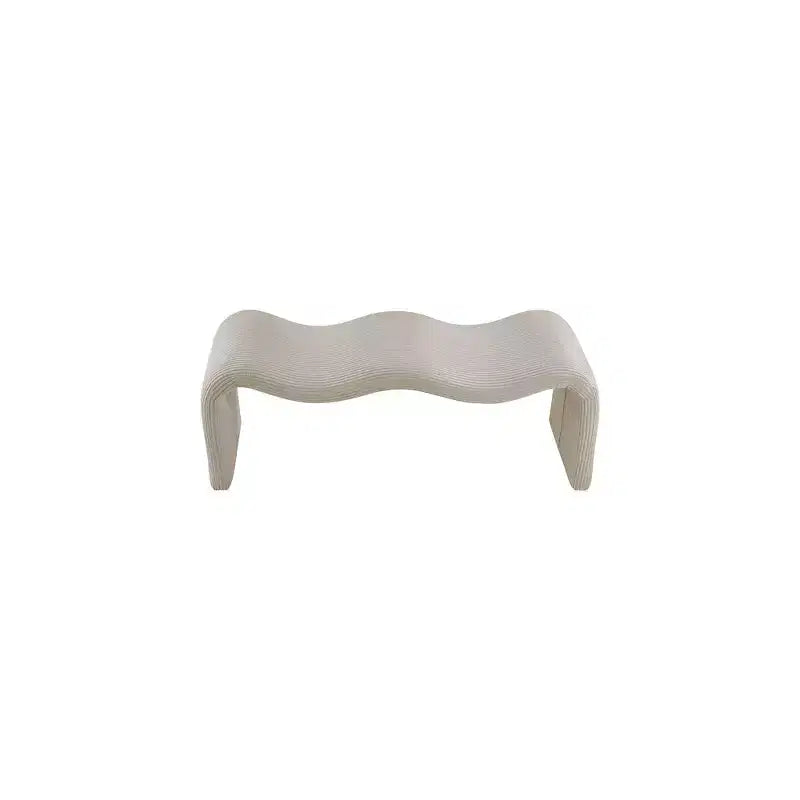 Meridian Furniture, Panca in tessuto a coste Willow