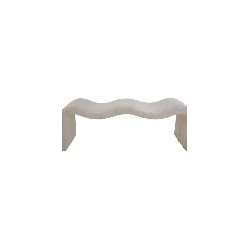 Meridian Furniture, Panca in tessuto a coste Willow