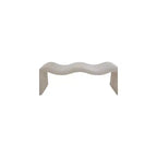 Meridian Furniture, Panca in tessuto a coste Willow