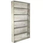 Scaffale a muro a 6 ripiani in metallo grigio invecchiato Storied Home