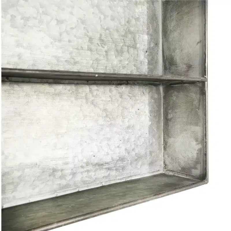 Scaffale a muro a 6 ripiani in metallo grigio invecchiato Storied Home