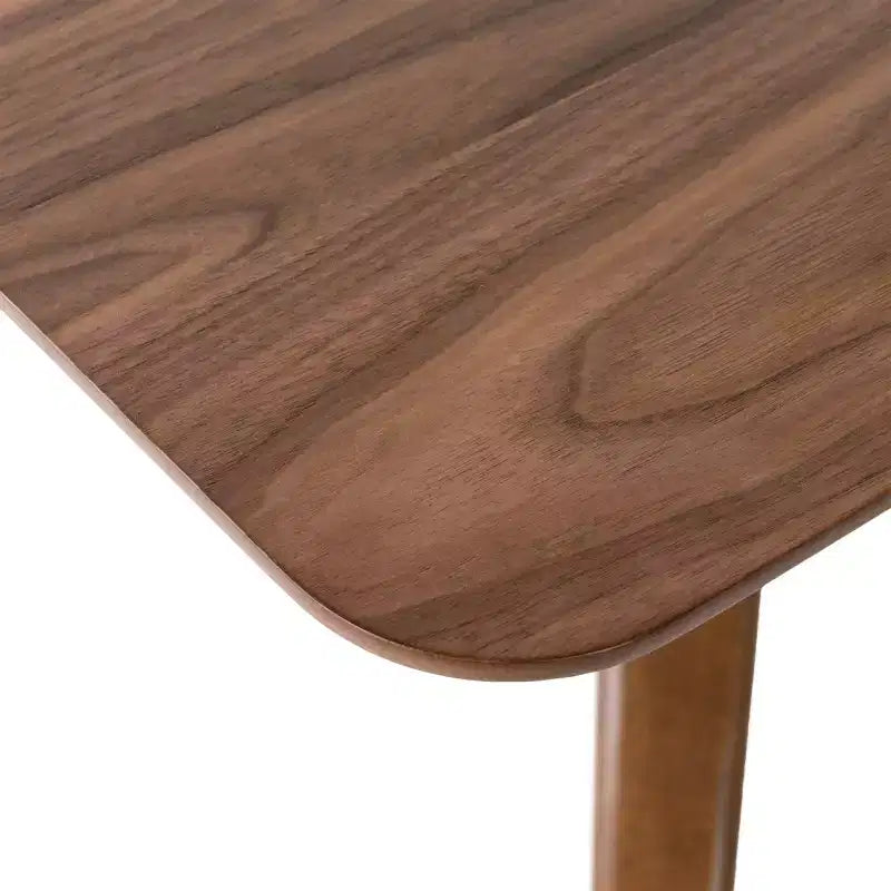 GDFStudio Isador Sala da Pranzo 5 Pezzi in Legno Rivestito in Tessuto Stile Mid-Century Moderno