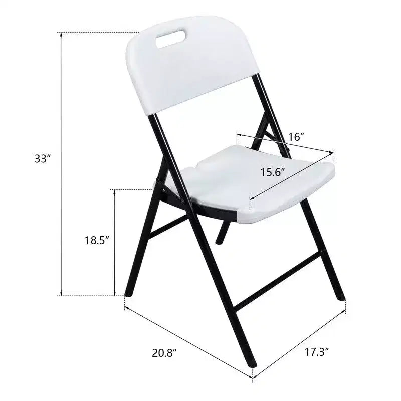 Karl Home | Sedie pieghevoli in plastica (set da 4)