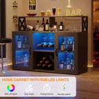 CuisinSmart Mobile bar/credenza per buffet con contenitore
