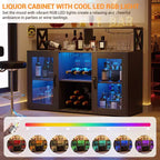 CuisinSmart Mobile bar/credenza per buffet con contenitore